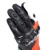 Dainese CARBON 4 LONG sportovní rukavice fluo-červené/bílé/černé vel.M